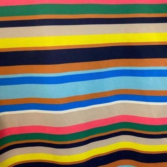 CeCe by Cynthia Steffe Women's Casual Crew Neck Short Sleeve Stripe‎ Shift - Picture 5 of 8